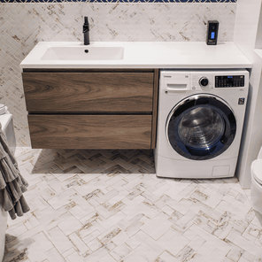 Тумба с раковиной под стиральную машину