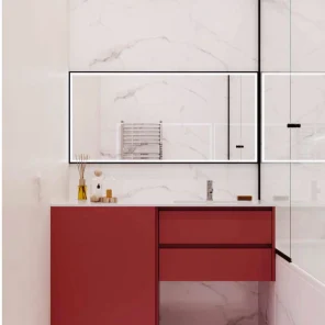 Тумба под стиральную машинку с сдвижным фасадом