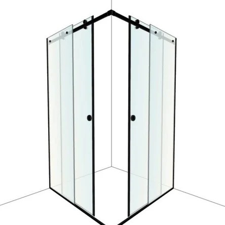 Душевое ограждение угловое, раздивижная дверь